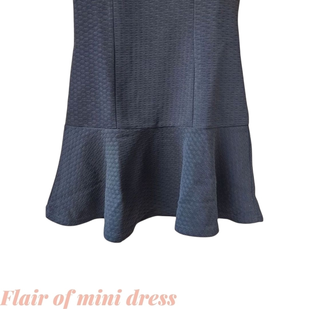Mika & Gala Size 8 Black Bow Back Keyhole Mini Dress Cotton Blend NWT - Picture 9 of 16